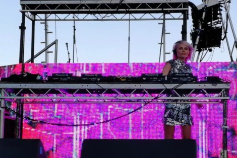 Sister Bliss at Brighton Racecourse Orbital Faithless 2018 Concert gig Disabled Mobility Scooter